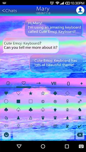 Fantasy Sea Theme – Emoji Keyboard 🌊 screenshot 4