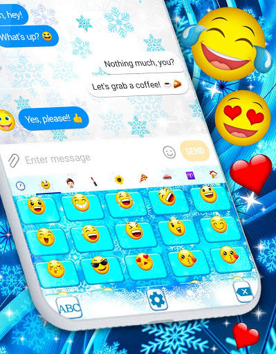 Winter Snow Keyboard ❄️ Snowflake Theme Keyboards 2 تصوير الشاشة