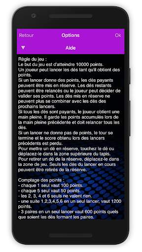 Jeu de dès 10000 néon screenshot 4
