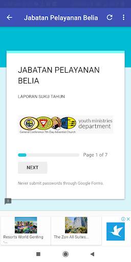 Pastor Report screenshot 2
