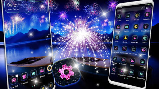 Fireworks Celebration Launcher Theme screenshot 1