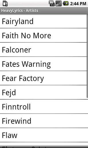 Heavy Lyrics Free screenshot 2