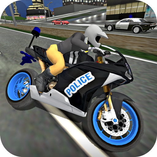 City Police MotorBike 3D Driving Simulator आइकन