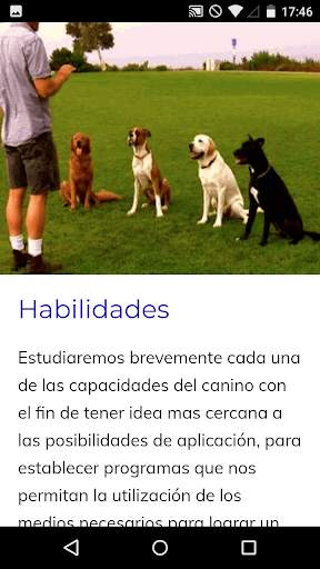Curso de Adiestramiento Canino screenshot 2