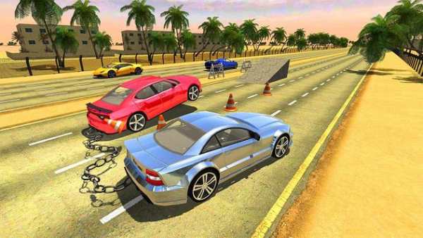 Impossible Chained Cars: Crazy Break Chain Rivals screenshot 4