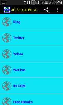 4G Secure Browser screenshot 2
