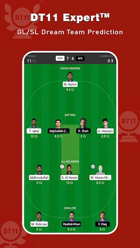 DreamTeam11 app original dhoni screenshot 2