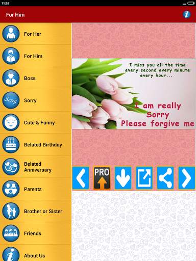 Sorry Cards & Picture Messages screenshot 22