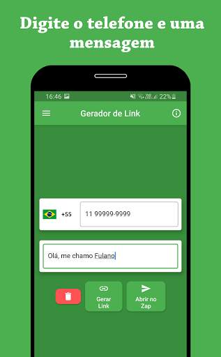 Gerador de Link para Zap screenshot 1