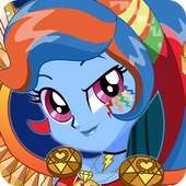Dress up Rainbow Dash EverFree 1