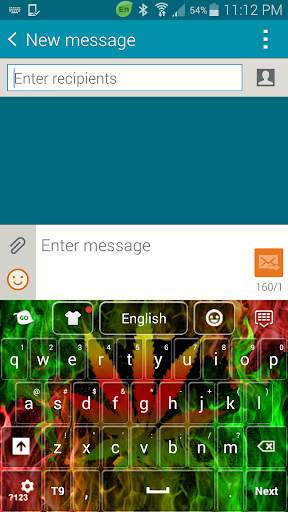 Rasta Fire Keyboard screenshot 1