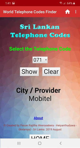 World Telephone Codes Finder screenshot 6