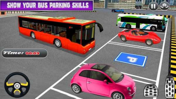 City Coach Bus Simulator Parking Drive screenshot 2