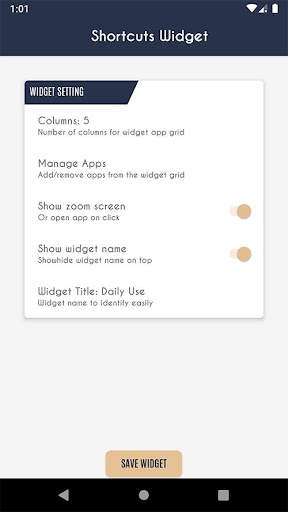 Shortcuts widget - Apps Folder Widget 3 تصوير الشاشة