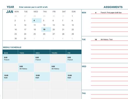 Free Office Schedules Templates скриншот 21