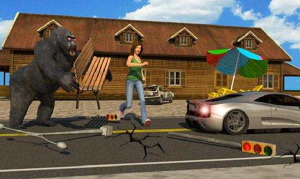Angry Wild Gorilla City Attack screenshot 2
