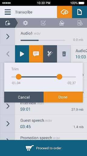GoTranscript - Voice recorder screenshot 3