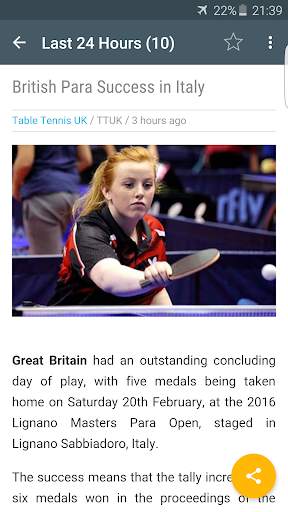Table Tennis News screenshot 8