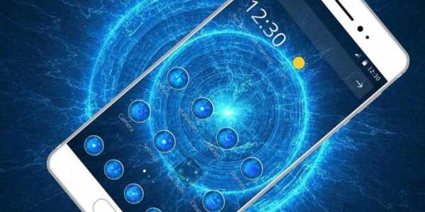 Blue Silver Tech Circle Theme screenshot 4