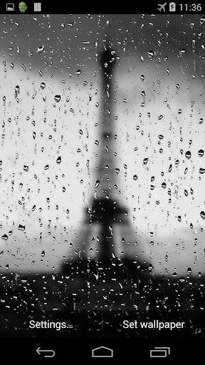 Rain In Paris Live Wallpaper screenshot 3