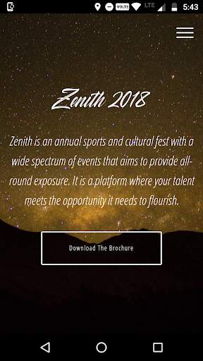 Zenith2018 screenshot 1