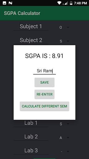 SGPA Calculator screenshot 5