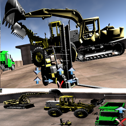 excavator loader forklift icon