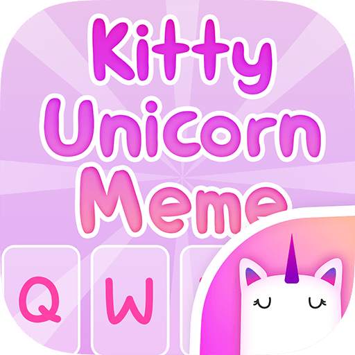 Kitty Unicorn Meme Keyboard Theme for Girls 1.1
