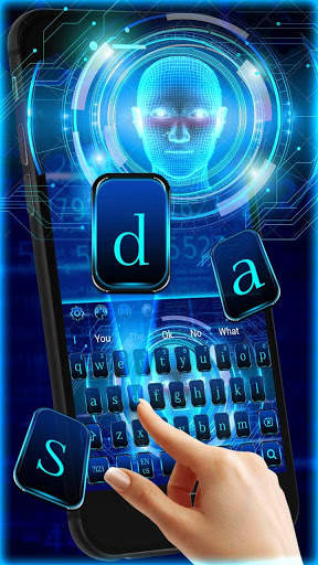 Human Face Lock Screen Keyboard Theme screenshot 2