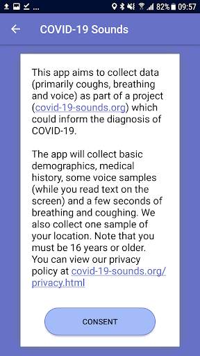 COVID-19 Sounds screenshot 1