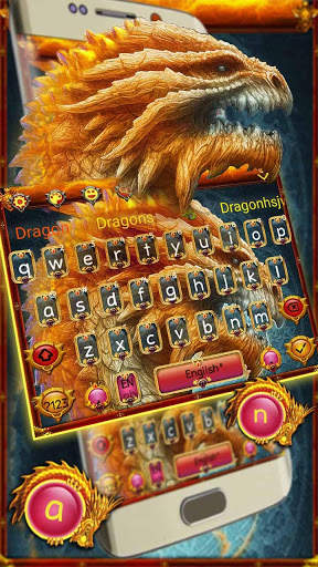 Golden War of Dragon Keyboard screenshot 1