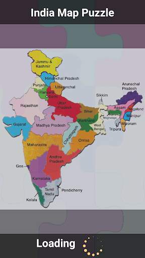 India Map Puzzle screenshot 1