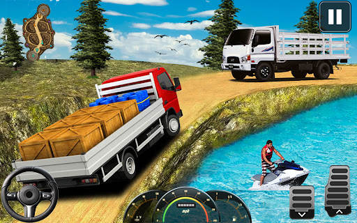 Game Mengemudi Truk Kargo Euro screenshot 6