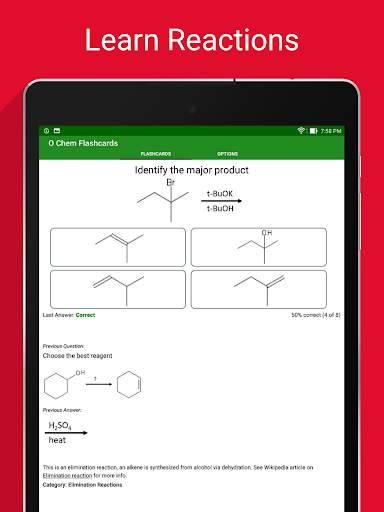 Organic Chemistry Flashcards screenshot 12