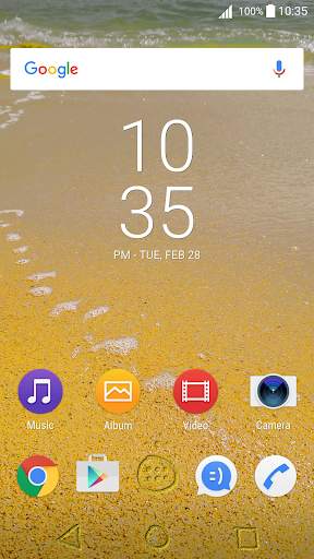 Sandy theme for XPERIA screenshot 1