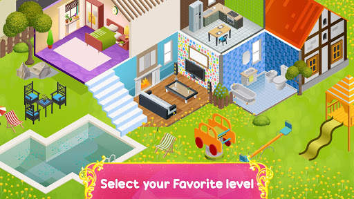 Doll House Design: Girl Home Game, Color by Number screenshot 4