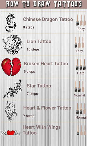 How to Draw Tattoo - Step by Step Tattoo Design 2 تصوير الشاشة