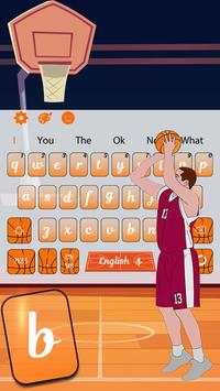 Live Final Basketball Spin Keyboard Theme screenshot 1