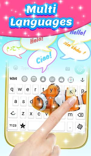 Clown Fish Animated Keyboard + Live Wallpaper screenshot 4