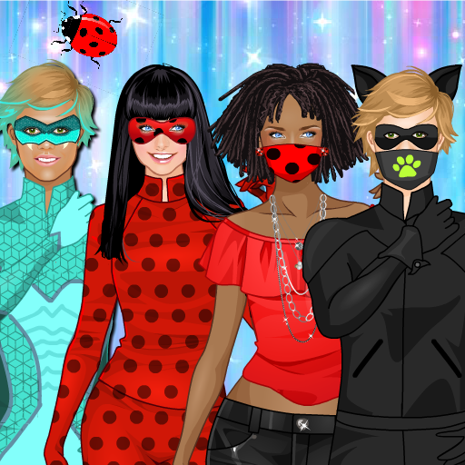 Cute dress up for a ladybug icon