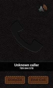 Leather Theme - BIG! caller ID screenshot 1