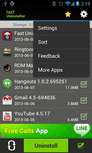 Fast Uninstaller 3 تصوير الشاشة