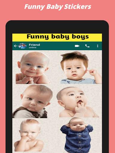 Cute Baby Stickers: Jin Miran screenshot 2