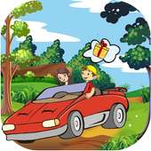 Follow finger - Car Driving logo