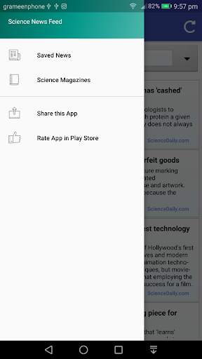 Science News Feed 2 تصوير الشاشة
