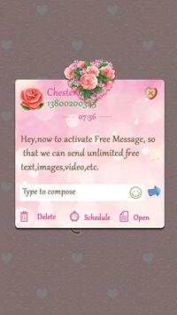GO SMS TURE LOVE THEME скриншот 4