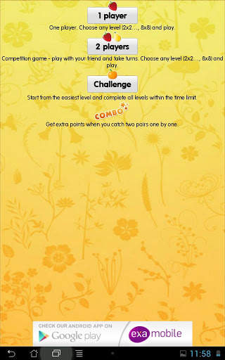 Fruits Games - Exercise Memory 17 تصوير الشاشة