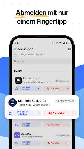 Clean Email – 1A-Posteingang screenshot 2