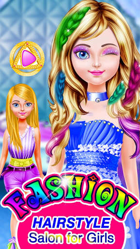 Fashion Hair Style Girls - hairdressing games screenshot 1