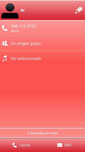 THEME FOR EXDIALER GLASS RED screenshot 4